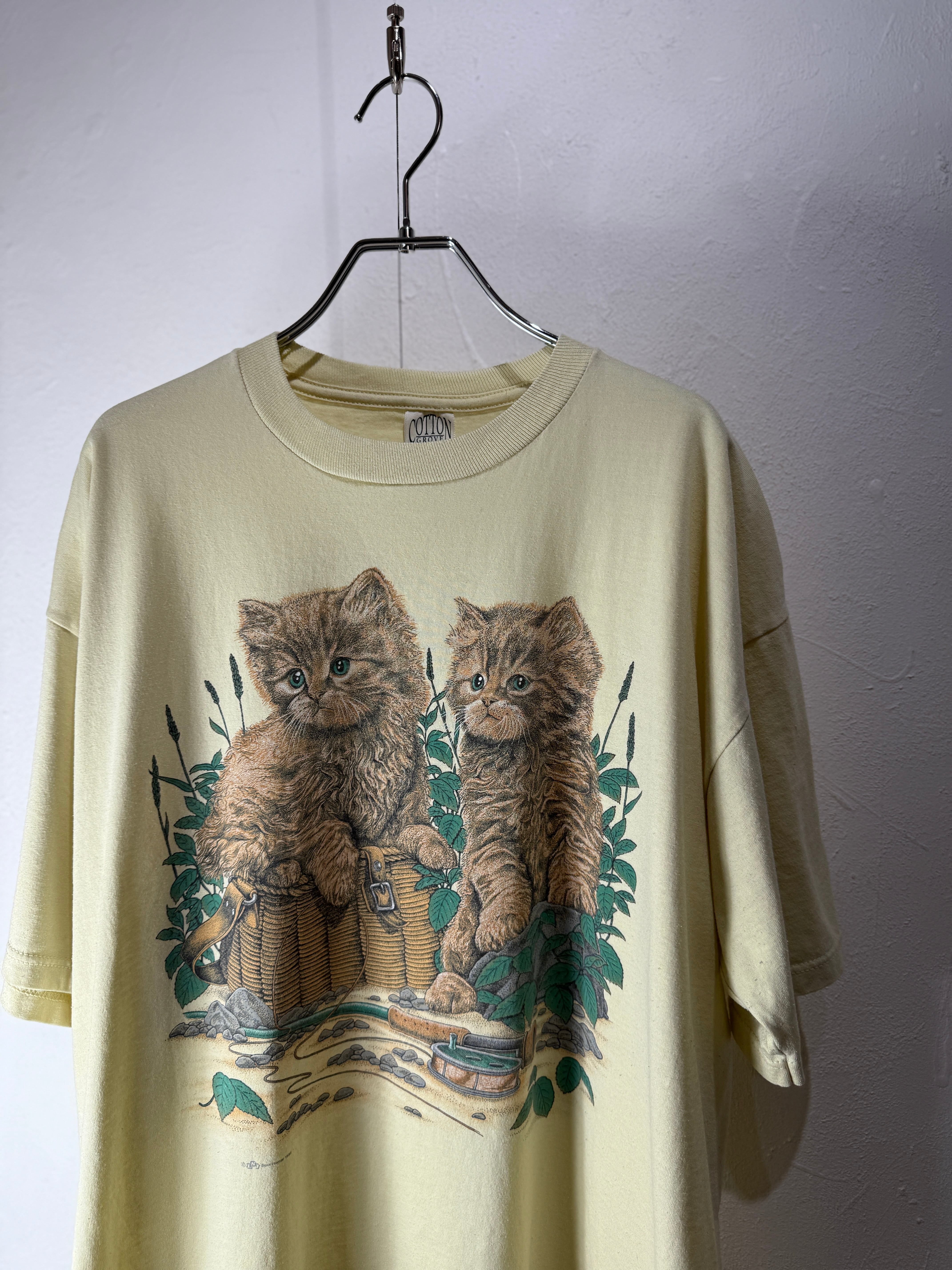 90’s USA made “Natural Tone Animal” Art T-shirt