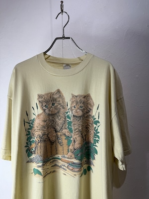 90’s USA made “Natural Tone Animal” Art T-shirt