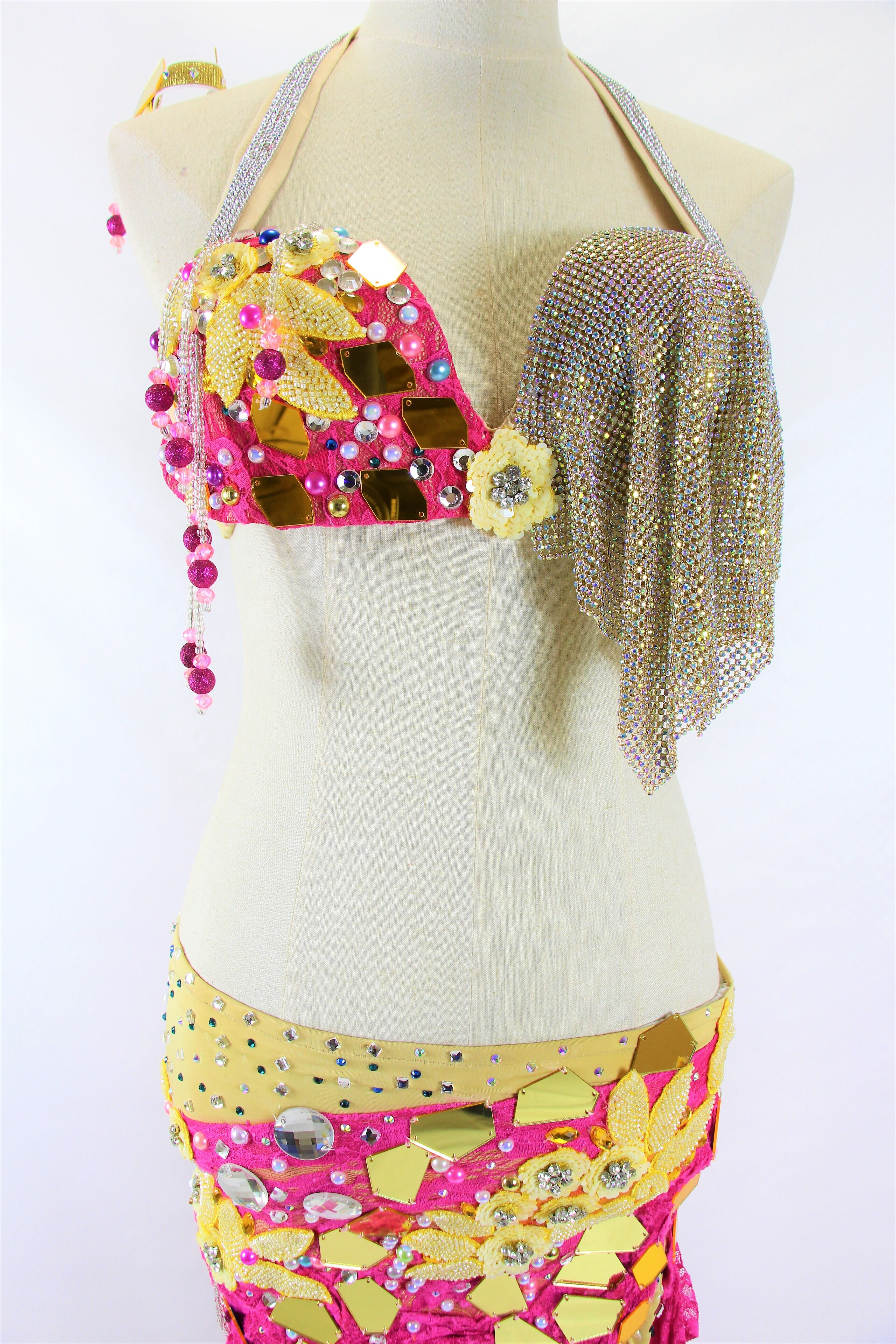 Pink Yellow 1092 | ベリーダンス衣装・ハムサグッズのお店 Hamsa Belly