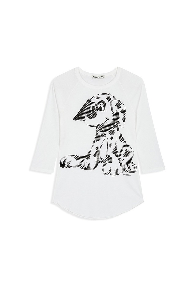 [OPEN YY] PET CLUB DALMATIAN DOODLE TEE, WHITE 正規品 韓国ブランド 韓国通販 韓国代行 韓国ファッション オープン ワイワイ 日本 店舗