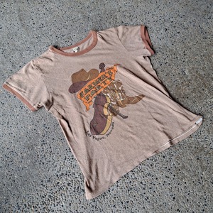 "FARMER'S PARTY" Russell リンガーTシャツ used [308044]