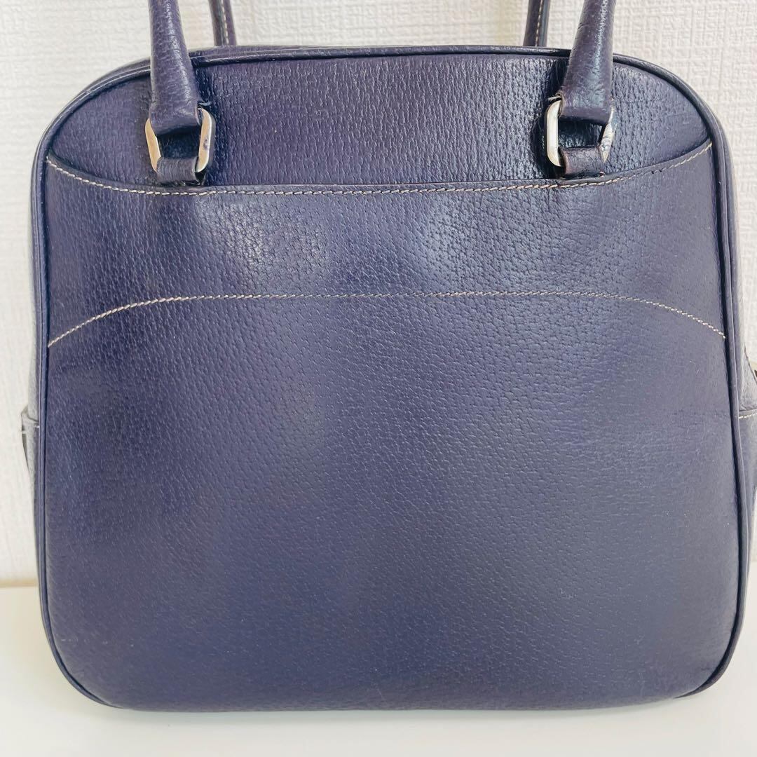 PRADA プラダネイビー レザー ショルダーバッグ | PAY ID