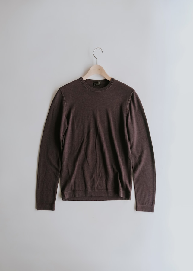 JIL SANDER 2014 wool silk crew neck knitted sweater