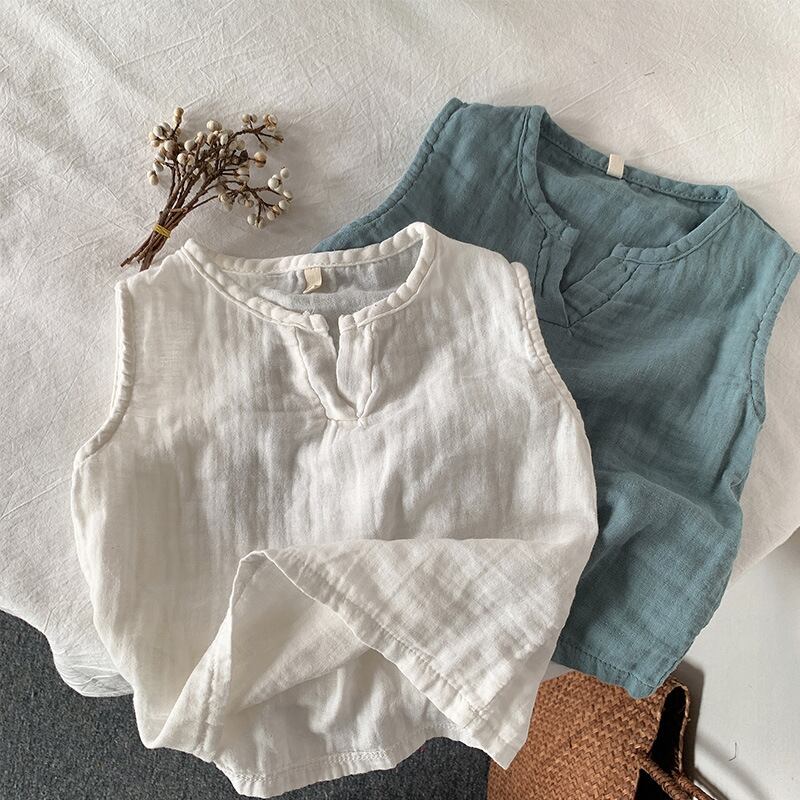 【BABY&KID】夏新作 カジュアル無地ベスト