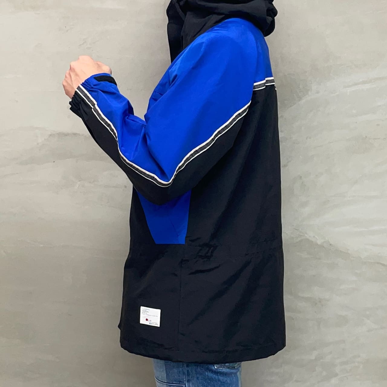 MOUNTAIN PARKA / BLACK×BLUE | BLUE SAKURA JEANS 公式サイト