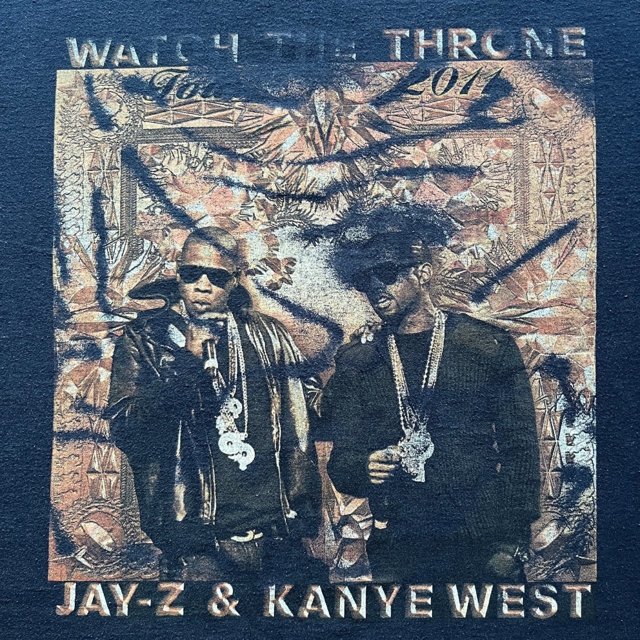 Kanye West & Jay Z 2011 Watch The Throne Tour Rap Tee | Vintage