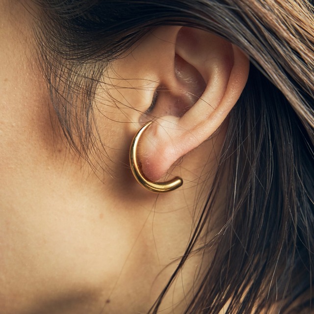 316L  ( サージカルステンレス ) moon pierce 【GOLD】#p06