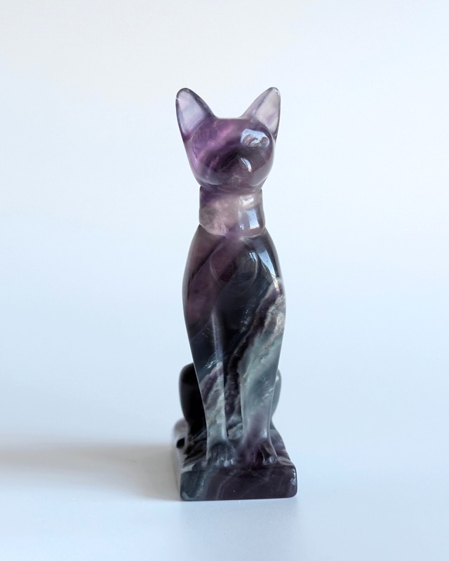 Fluorite フローライト ⭓ スフィンクス猫 ⭔ CARVING