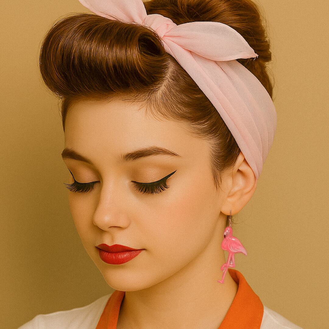 50'sフラミンゴピアス・イヤリング/Rockabilly ロカビリー