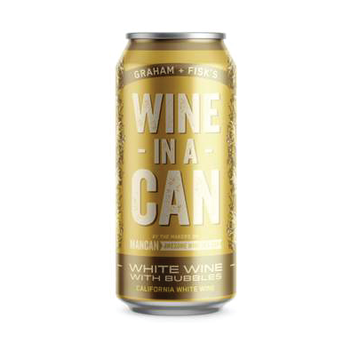 ワイン・イン・ア・カン　白ワインスパークリング　Firehouse Wine-In A-Can California White Wine.