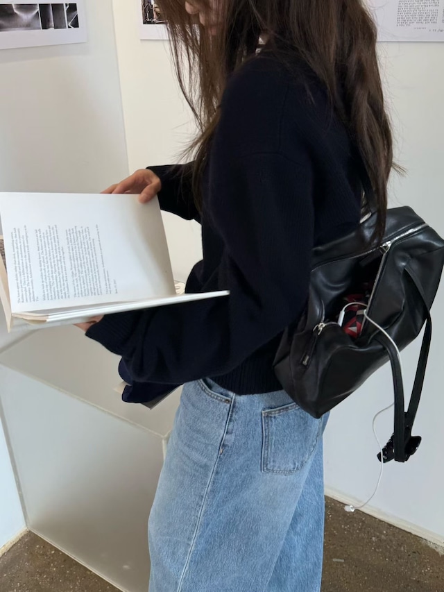 (予約) HAUS / Geelong wool V-neck knit 3color