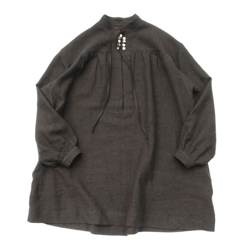 ALVISTA Folklore Smock French Linen Vintage Poplin