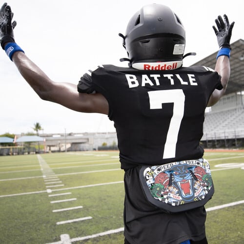 【新品】 BATTLE アメフト バックプレート Speed Freak BATTLE バックプレート 