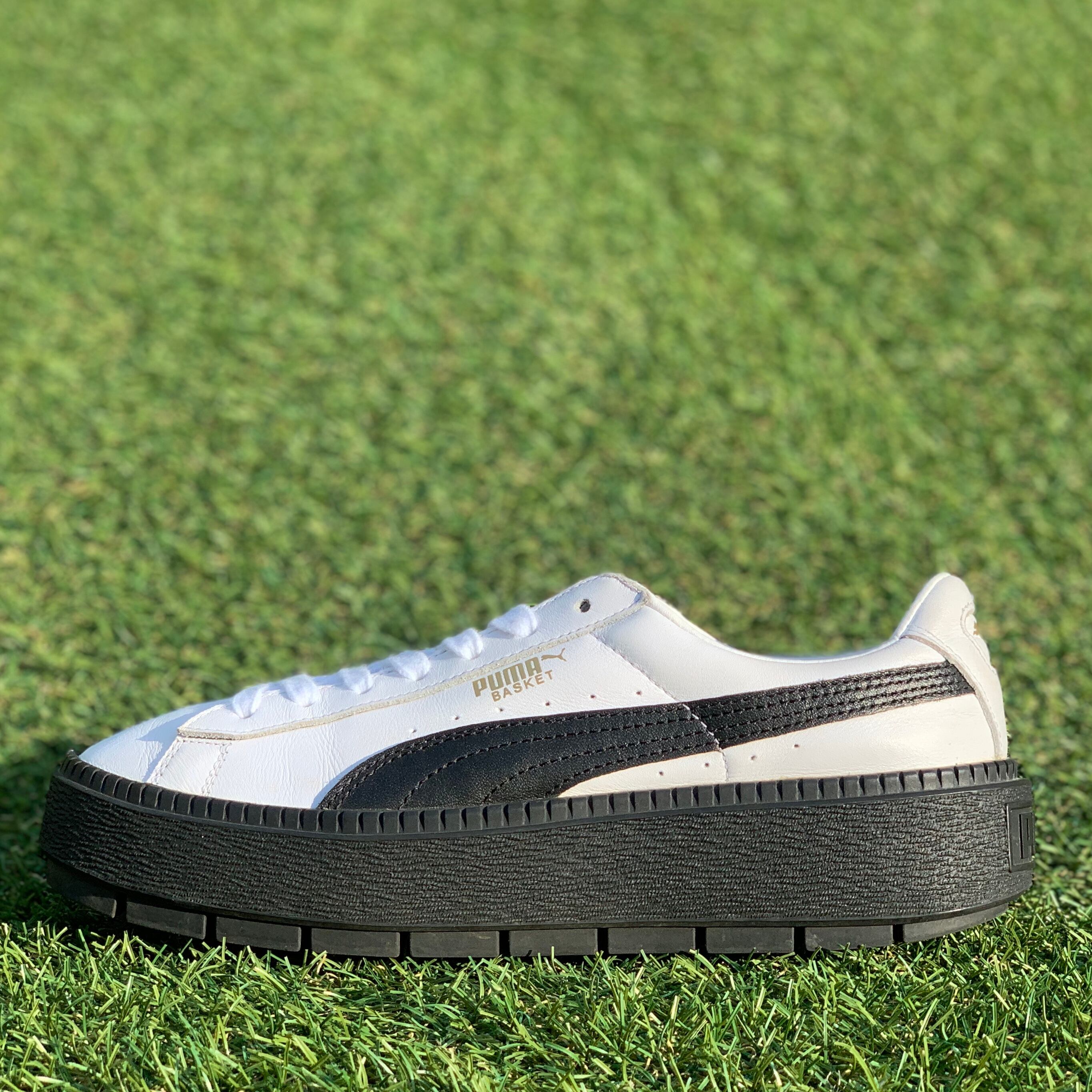 PUMA BASKET PLATFORM TRACE L プーマ バスケット プラットフォーム トレース レザー D638