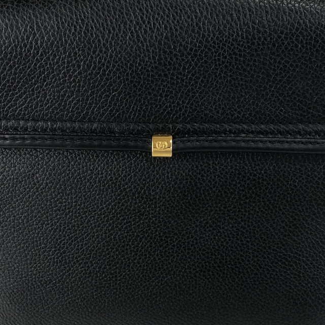 GUCCI グッチ ショルダーバッグ ブラック GG レザー vintage ヴィンテージ オールド irwn5s