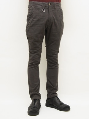 EGO TRIPPING (エゴトリッピング) STRETCH CORD CHINO / CHARCOAL　623103-04