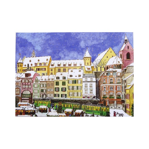 クリスマス ポストカード 欧州各都市のクリスマスシリーズ バーゼル LAG-2468 オーストリア [Luka Basic]