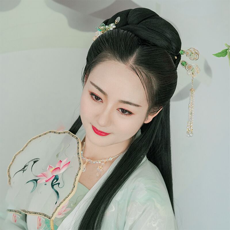 アクセサリー 簪 カルセドニー パール シェル 玉 合金 チャイナ 漢服 タッセル 精细 豪華髪飾り 可愛い 目立つ 激売れ中 誕生日プレゼント Dresszone
