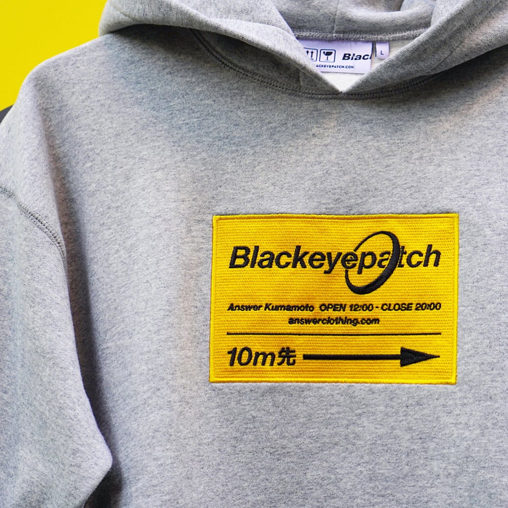 TIGHTBOOTH BlackEyePatch DANGER HOODIE（BLACK EYE PATCH