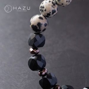 静かに守る、頼もしいモノトーン［シュンガイト／ダルメシアンジャスパー／ヘマタイト］