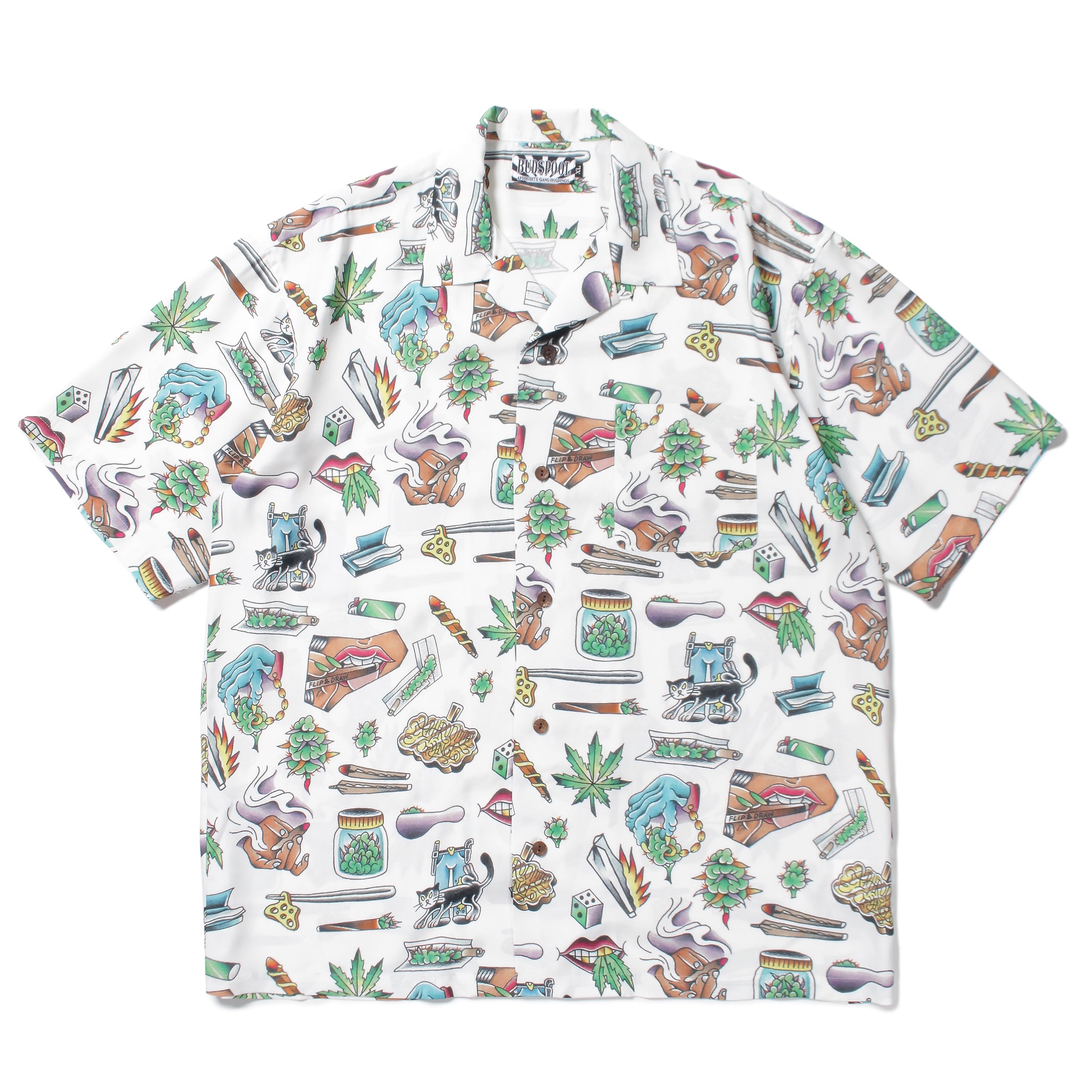 UE THE PARLOUR × BUDSPOOL / FLIP&DRAW HAWAIIAN SHIRT | APHRODITE GANG  HOLDINGS