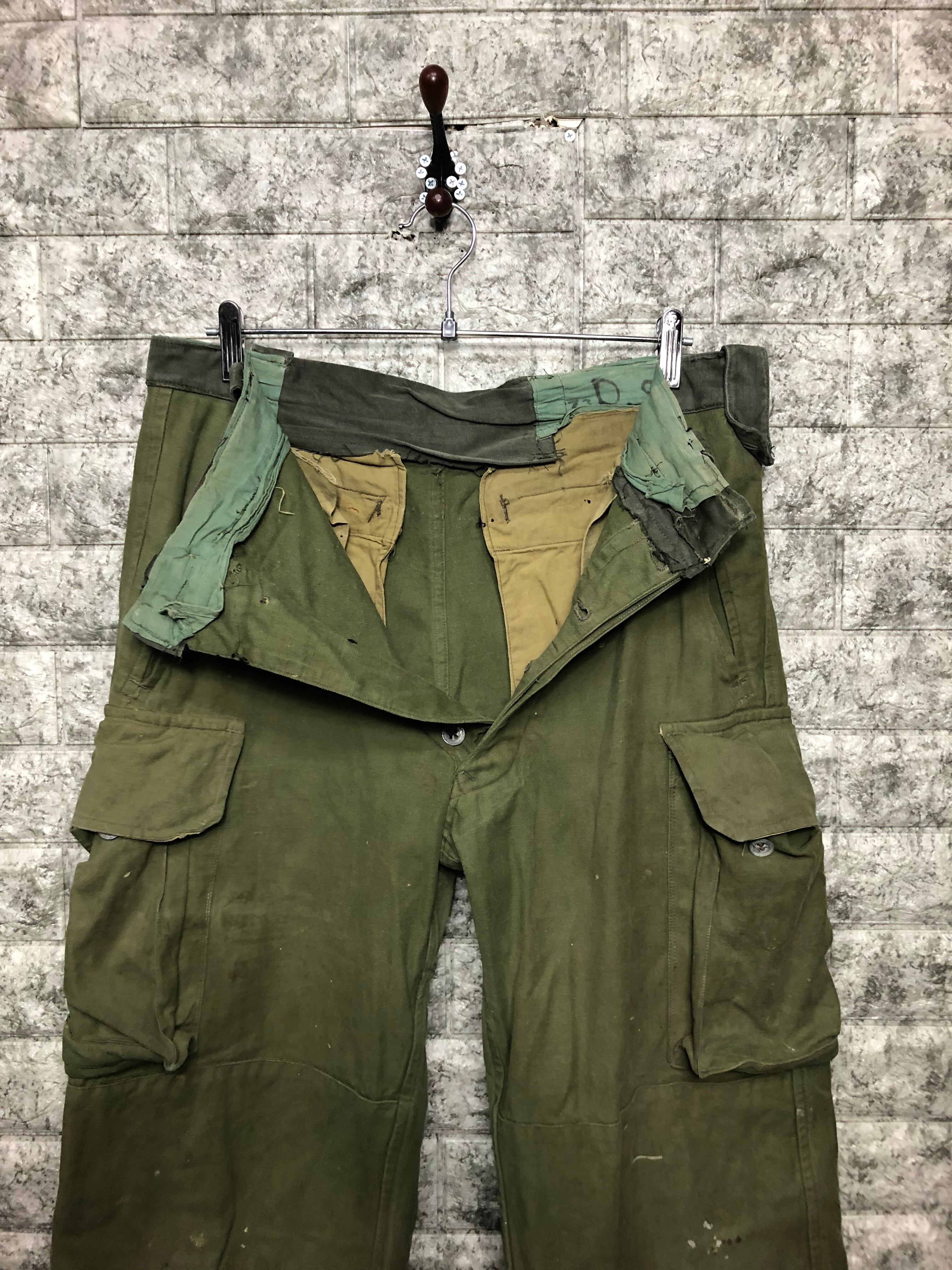 m-47 軍パン 貴重 50s フランス軍 実物 M-47 カーゴパンツ 後期型 M47