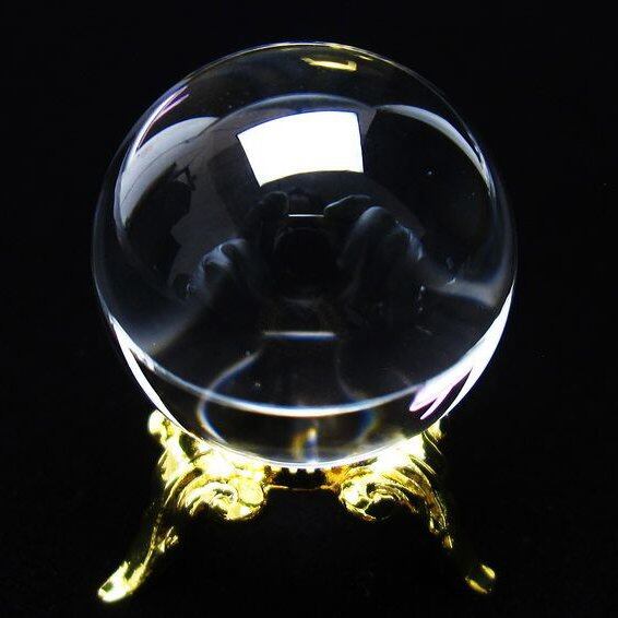 水晶 丸玉 ブラジル産 24mm 一点物 おまかせ便 141-6418