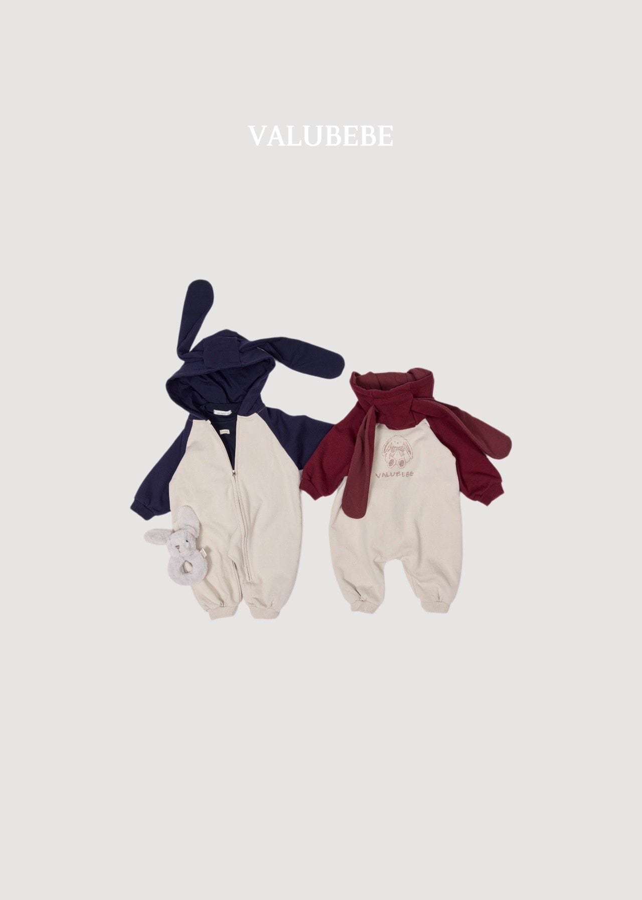 送料無料【予約】/ バニーフードジャンプスーツ / valubebe