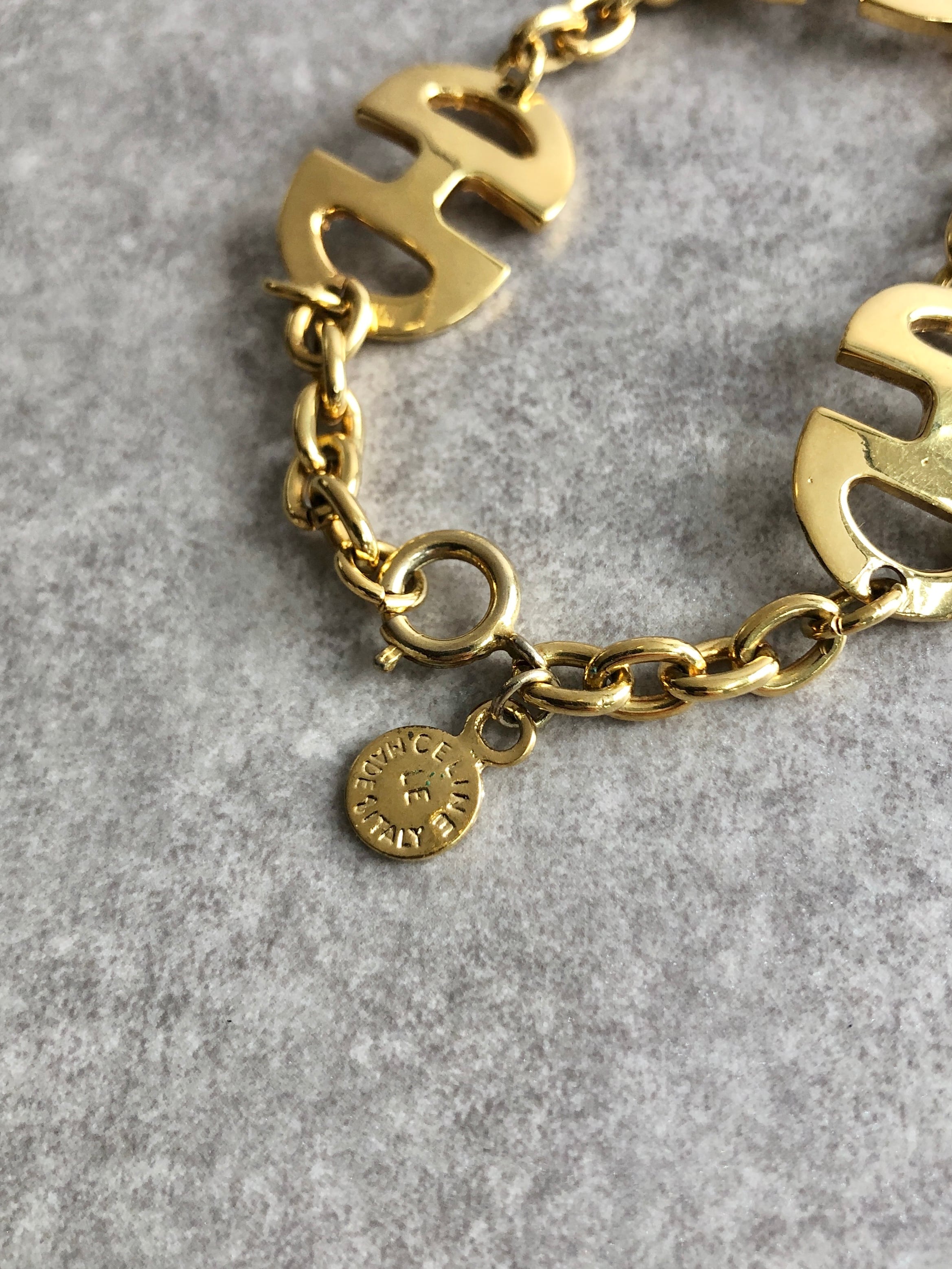 CELINE セリーヌ ブレスレット ゴールド ホースビット vintage