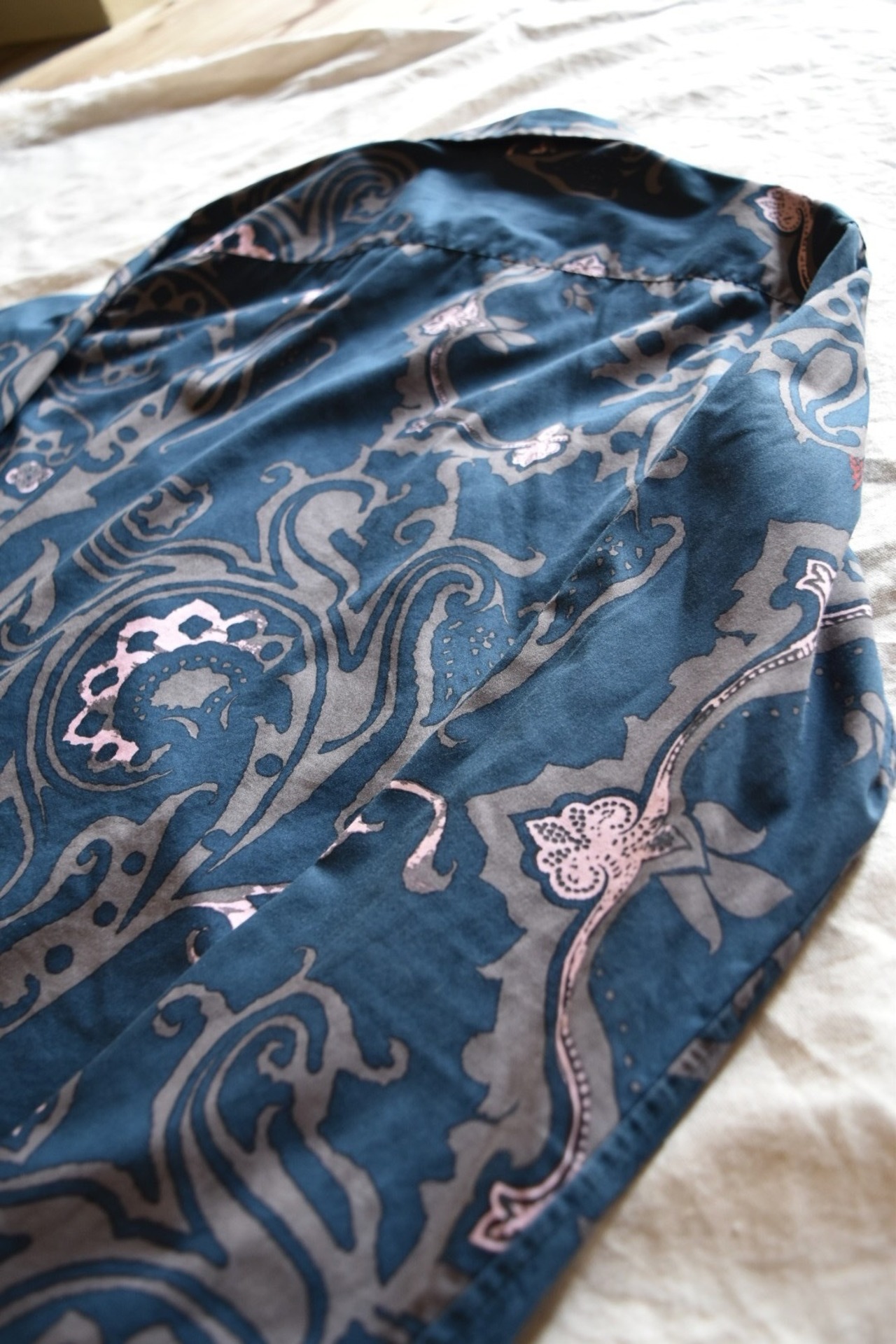 “KENZO” 00s Deep blue patterned shirt