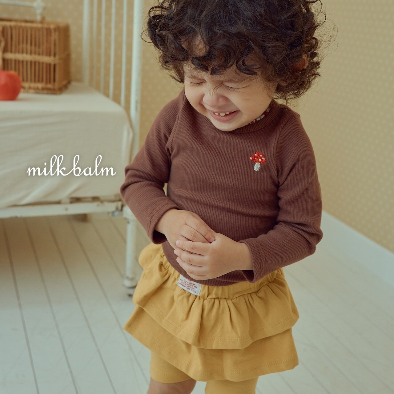 韓国子供服 / 26Autumn / Milkbalm / フリルレギンス / 女子服 / キッズ服 / 秋服 *XS~XL*