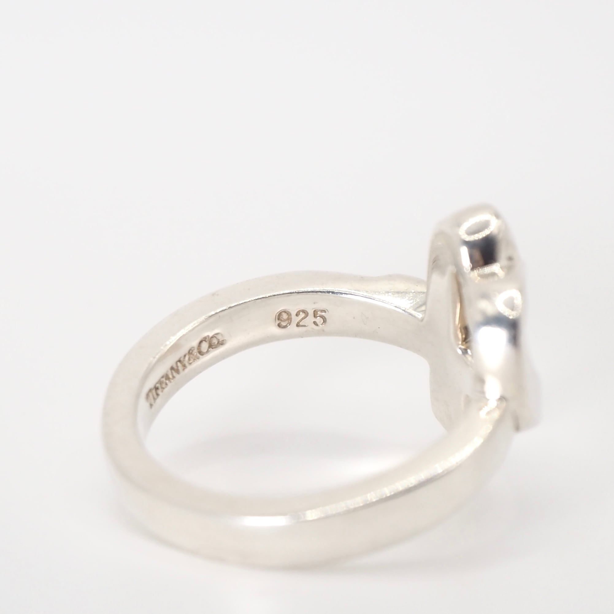 Tiffany&Co. 約7.5号 ラビングハート リング シルバー925 ティファニー