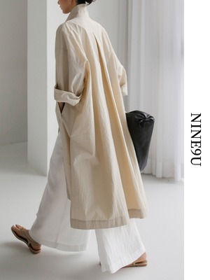 slit ovresize ovresize long-cardigan 2color【NINE9144】