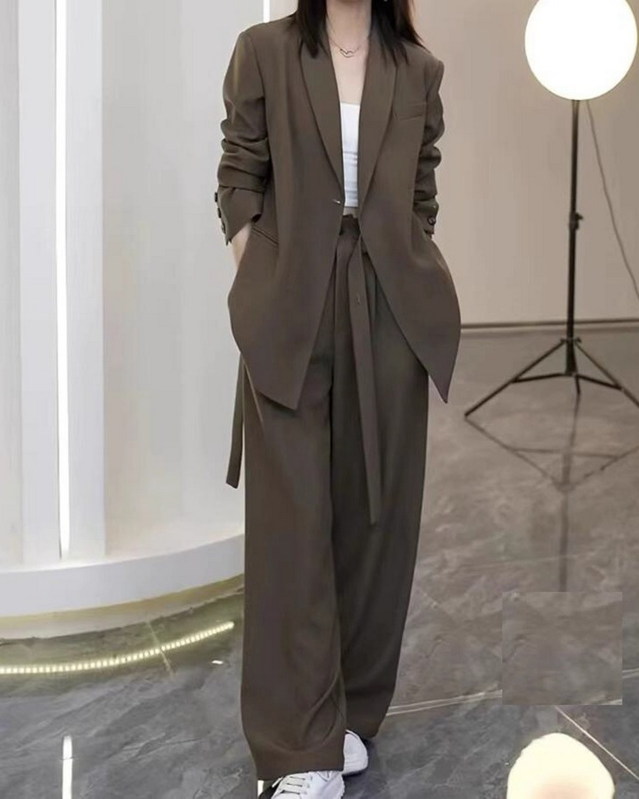 リラックスワイドスーツツーピース 4color A0549 - 4