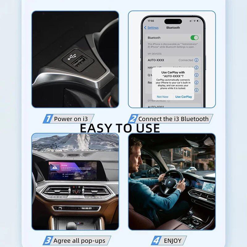 OTTOCAST i3 Carplay Ai Box ワイヤレス CarPlay アダプター android