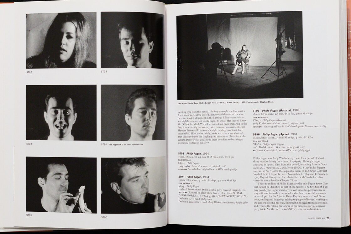 Andy Warhol Screen Tests: The Films of Andy Warhol Catalogue 