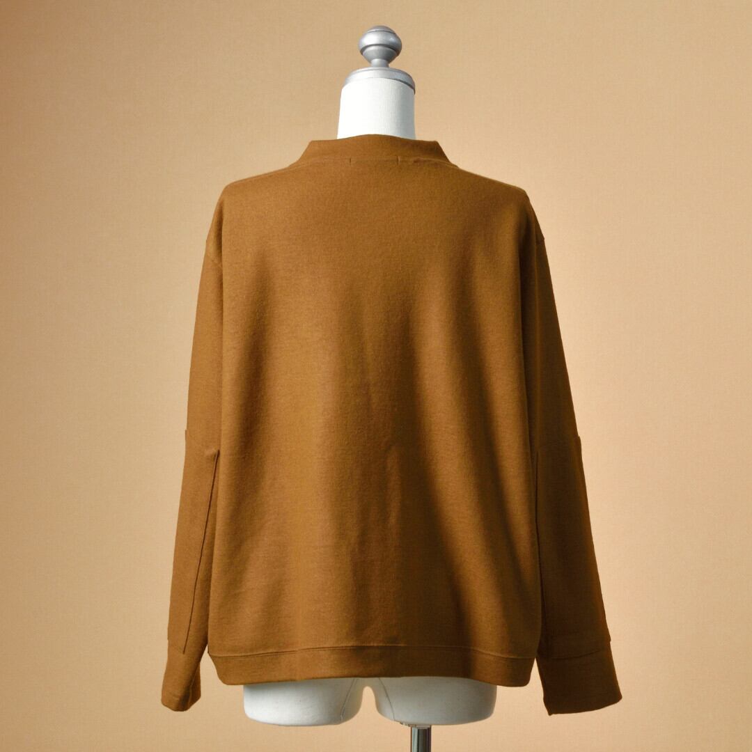 Fabrique en planete terre ファブリケアンプラネテール ウールカットメルトンカーディガン・ブラス【送料無料】