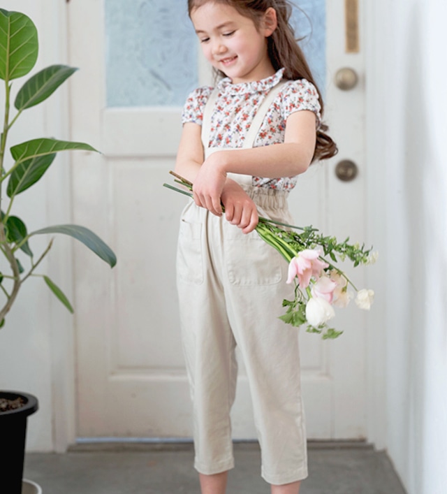 サロペット2WAYパンツ<White>