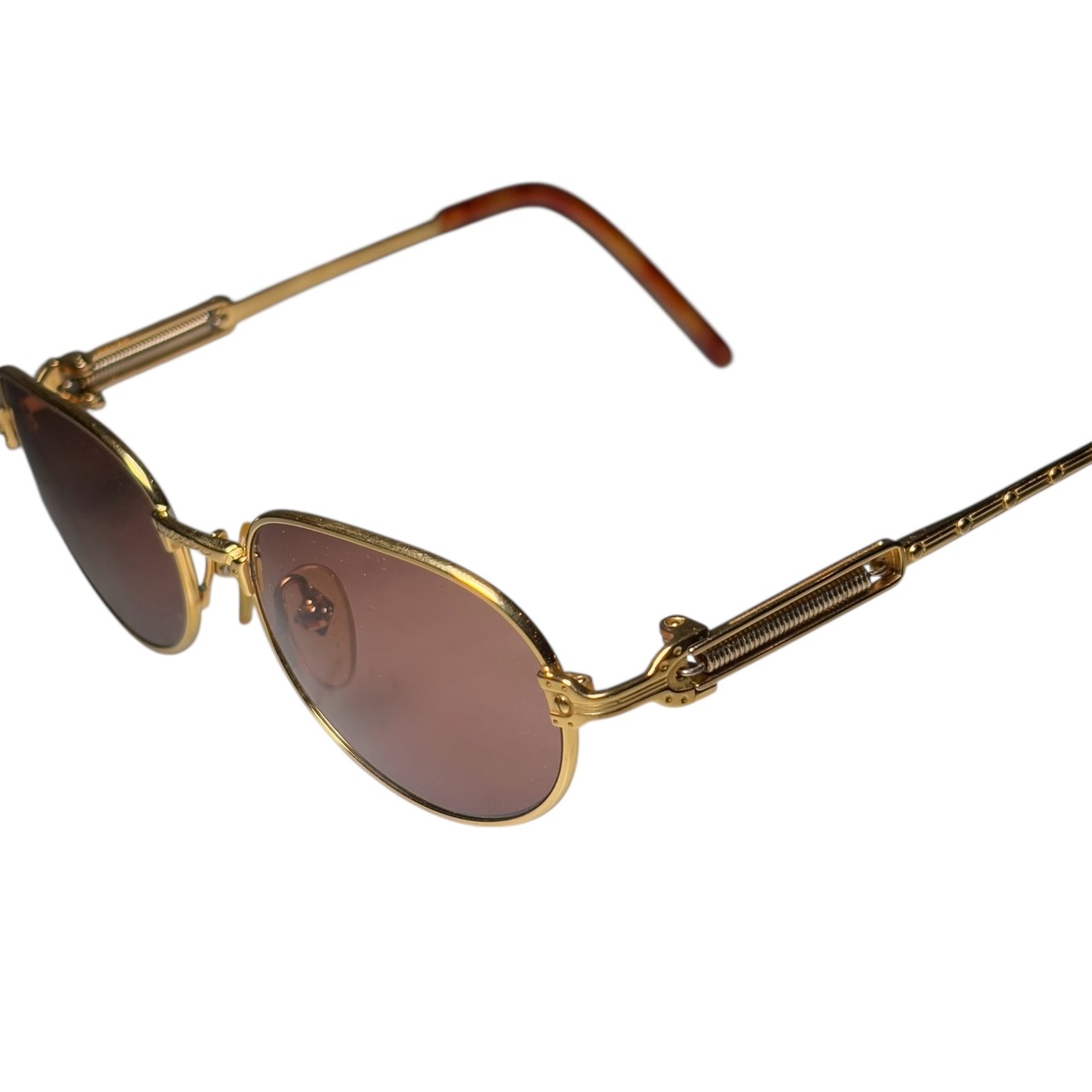 vintage Jean Paul GAULTIER gold color spring sunglasses “56-5104”