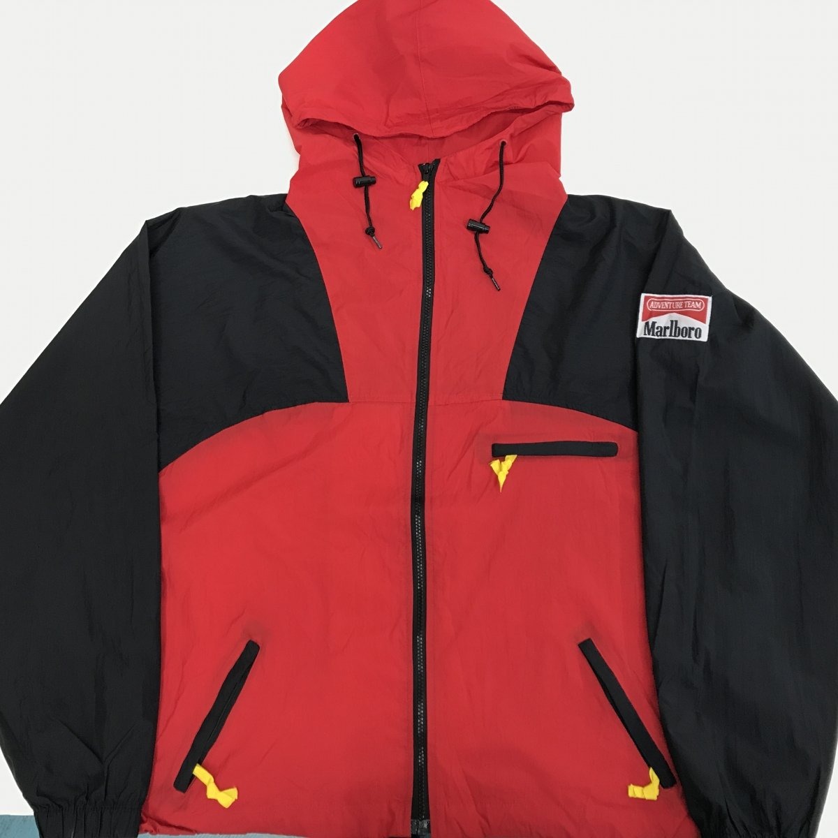 MARLBORO ADVENTURE TEAM マルボロ 90年代 フルジップ ナイロン フード 
