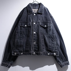 Fade Black Dnim Trucker Jacket
