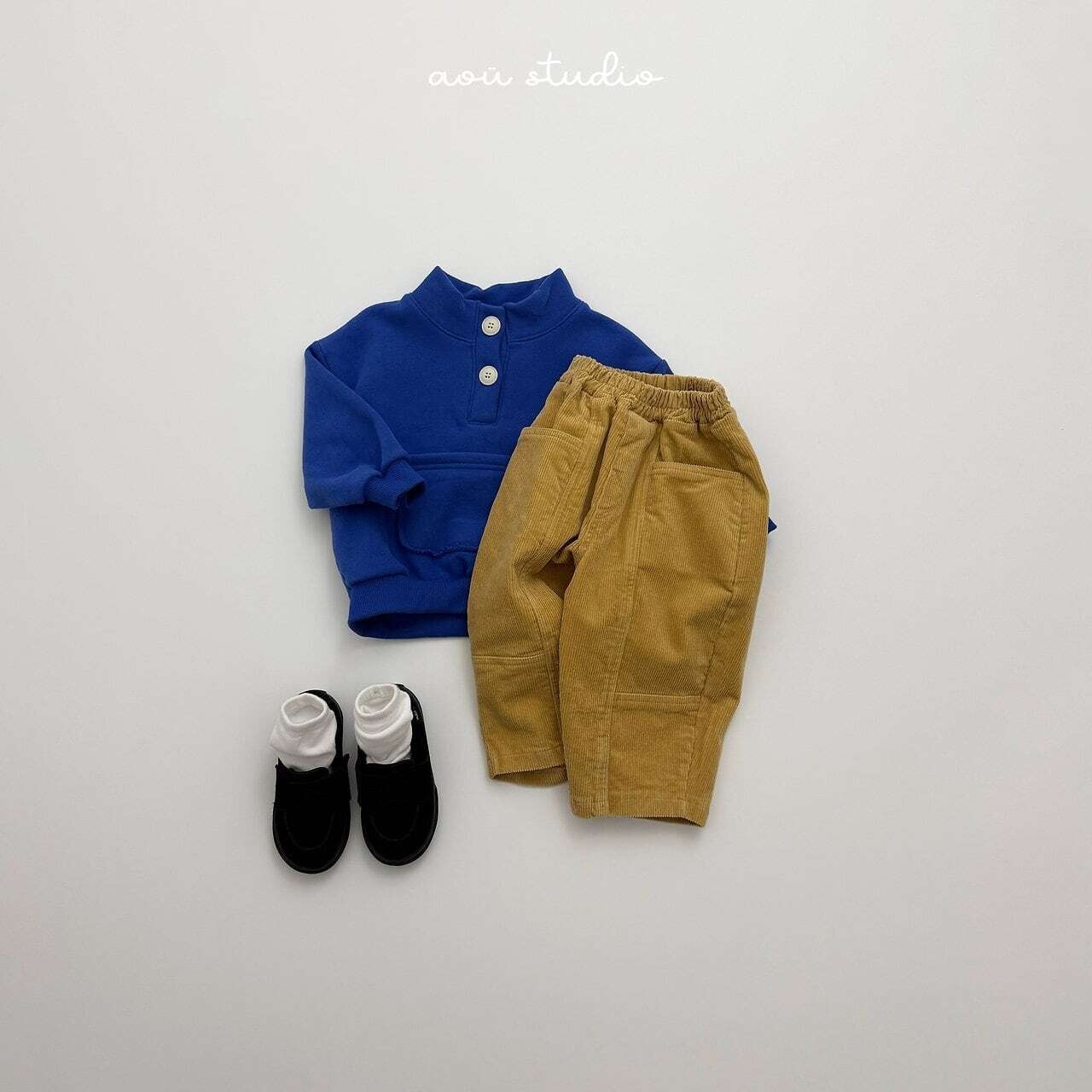 〖取寄〗韓国子供服 / 26winter / aoustudio /プリー フレアパンツ/ キッズ服 *XS~L*