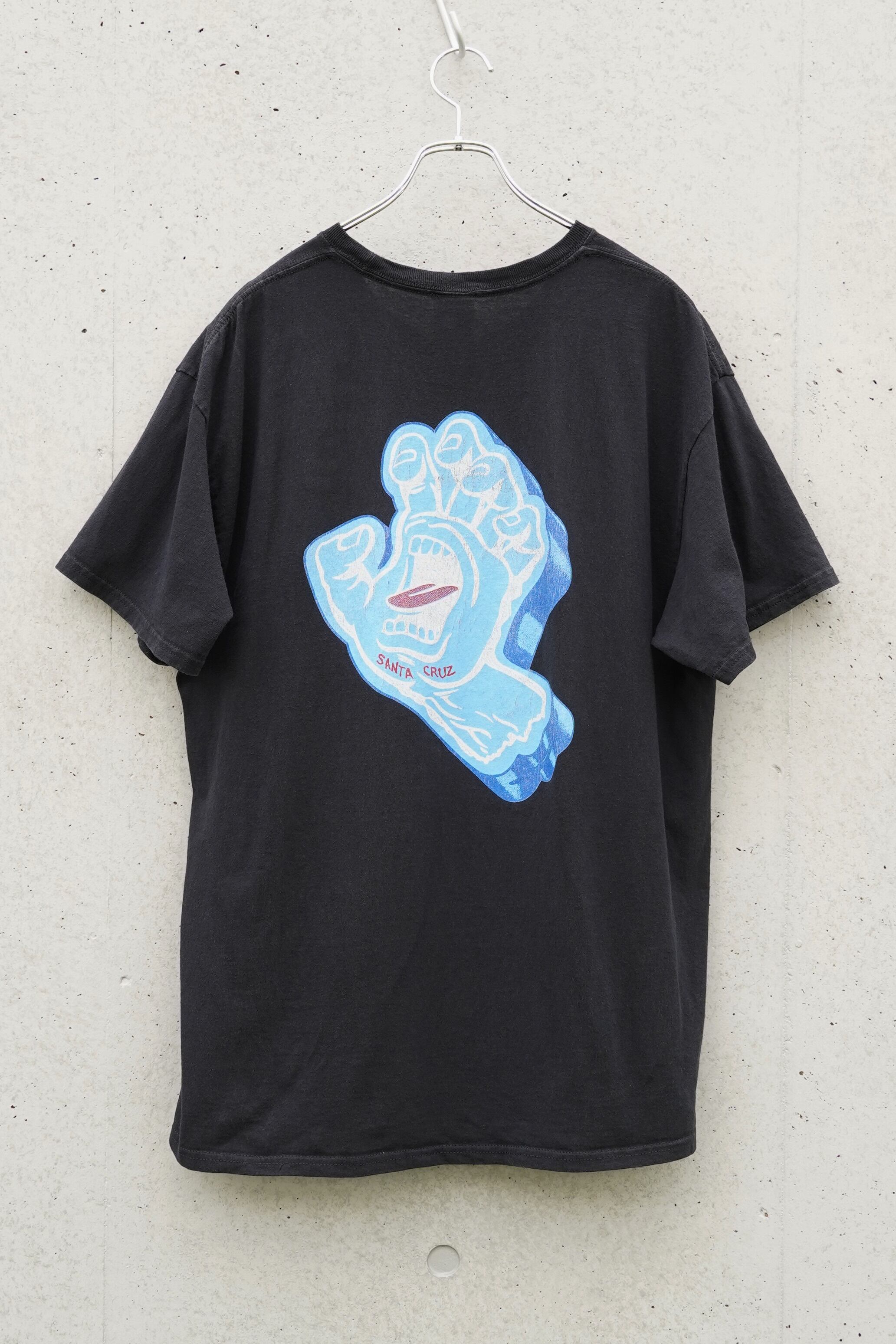 SANTA CRUZ “Screaming Hand” Faded T-Shirt / Jim Phillips / XL