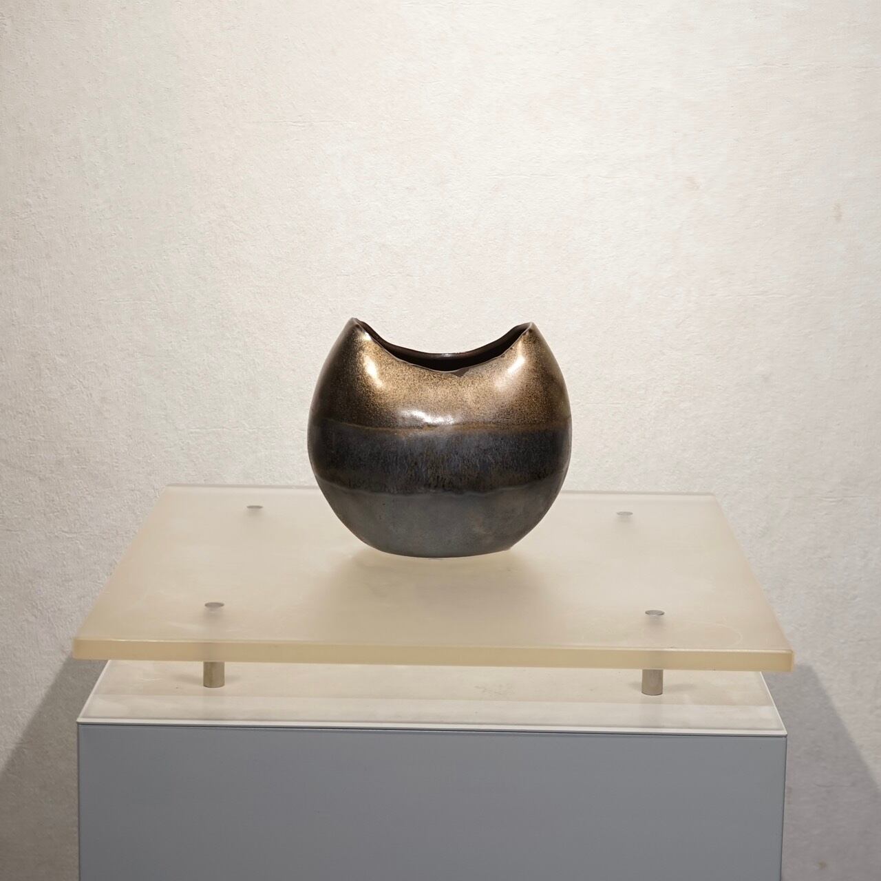 【K-2507FB8】クレイ◆フラワーベース ブラック◆インテリア◆展示品 CLAY クレイ フラワーベース 花瓶 花器 オブジェ インテリア 雑貨 小物