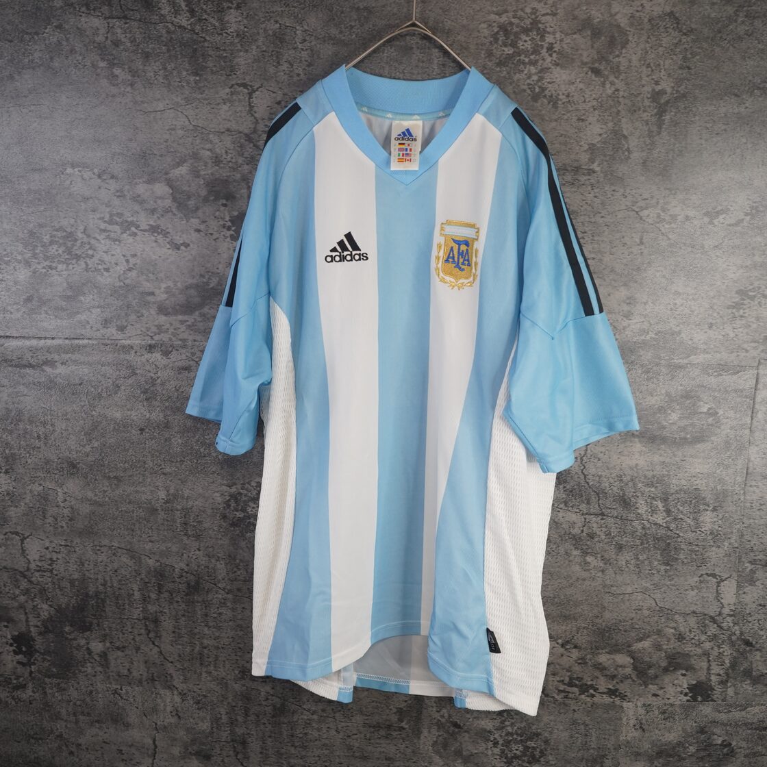adidas アディダス 2002 サッカー アルゼンチン代表ユニフォーム O 