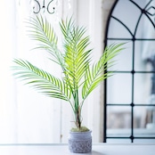 フェイクグリーン ヤシ 観葉植物 コンクリポット H約70cm