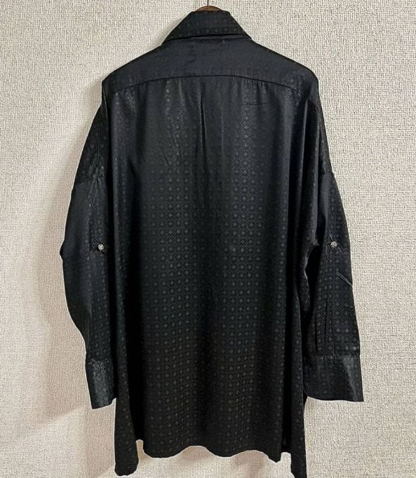 CHROME HEARTS クロムハーツ 総柄 マハルキタ シルクシャツ CHROME HEARTS クロムハーツ 総柄 マハルキタ シルクシャツ