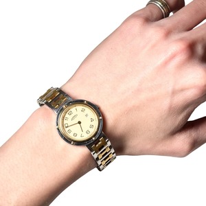 vintage HERMES quartz watch “Clipper”