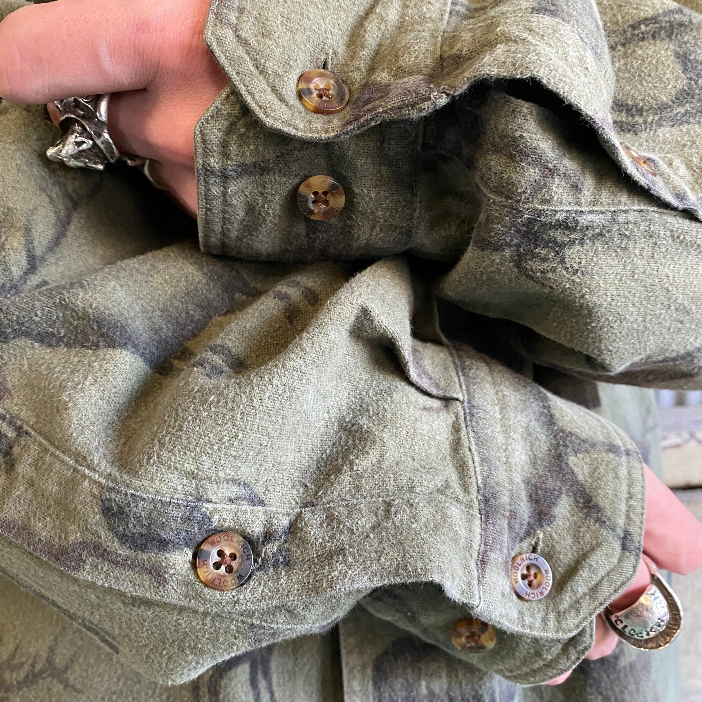 ビッグサイズ WOOLRICH ウールリッチ 総柄 オールプリント アニマル 鹿
