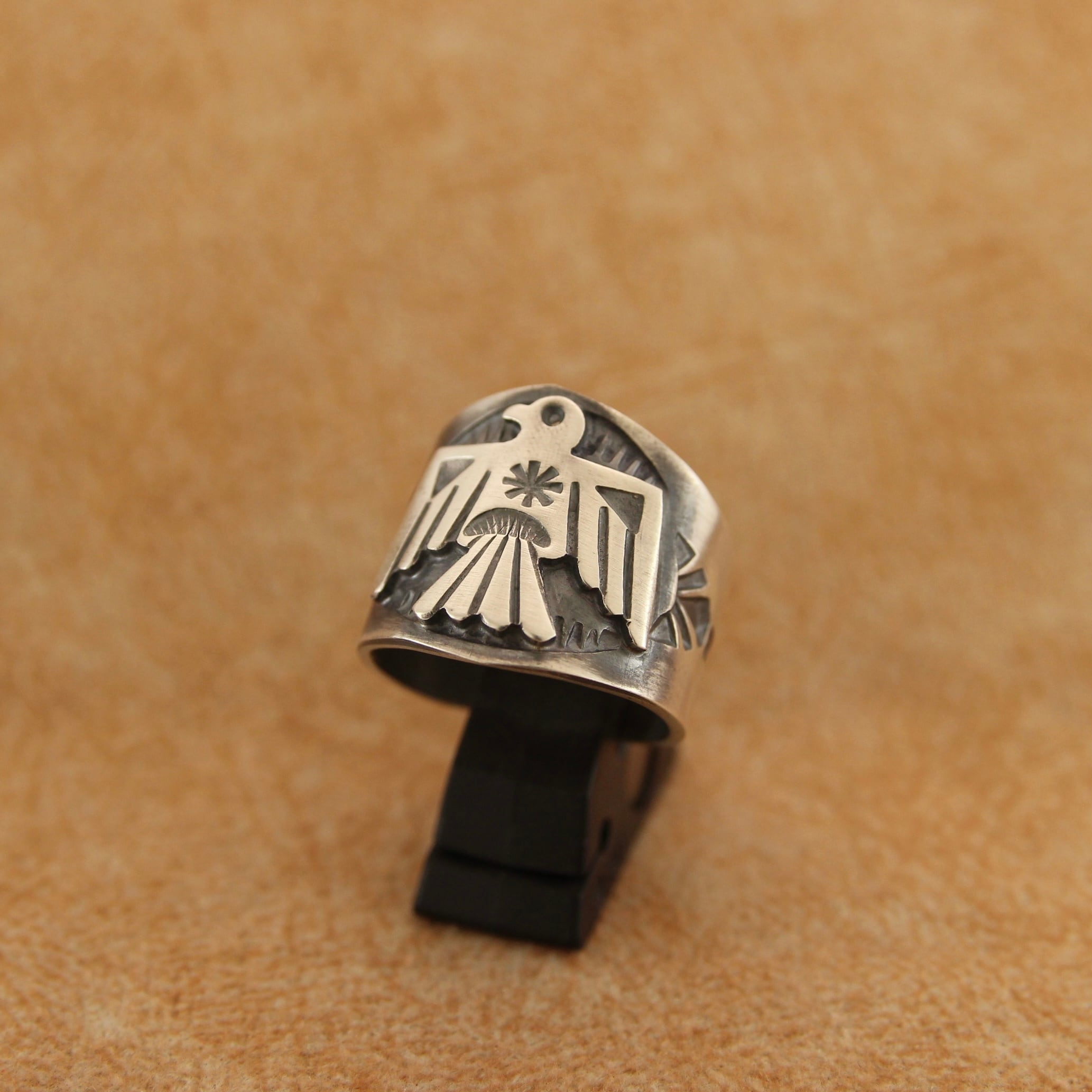 ナバホ族 シルバー製 ポニーテールカフ #13 インディアンジュエリー